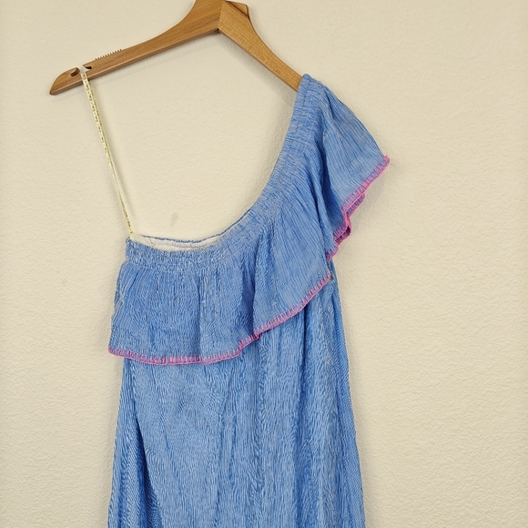 Lilly Pulitzer Emmeline One Shoulder Shift Dress in Blue Size XS - Picture 6 of 13